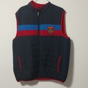 Mens Chaps Winter Puffer Vest XL.Blue Red
